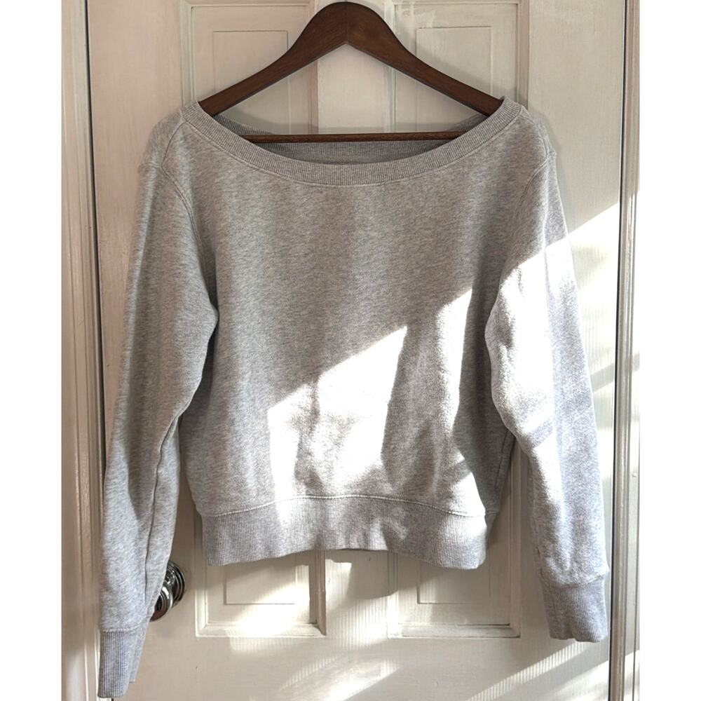 Spiritual Gangster Off-Shoulder French Terry Sweatshirt XS)